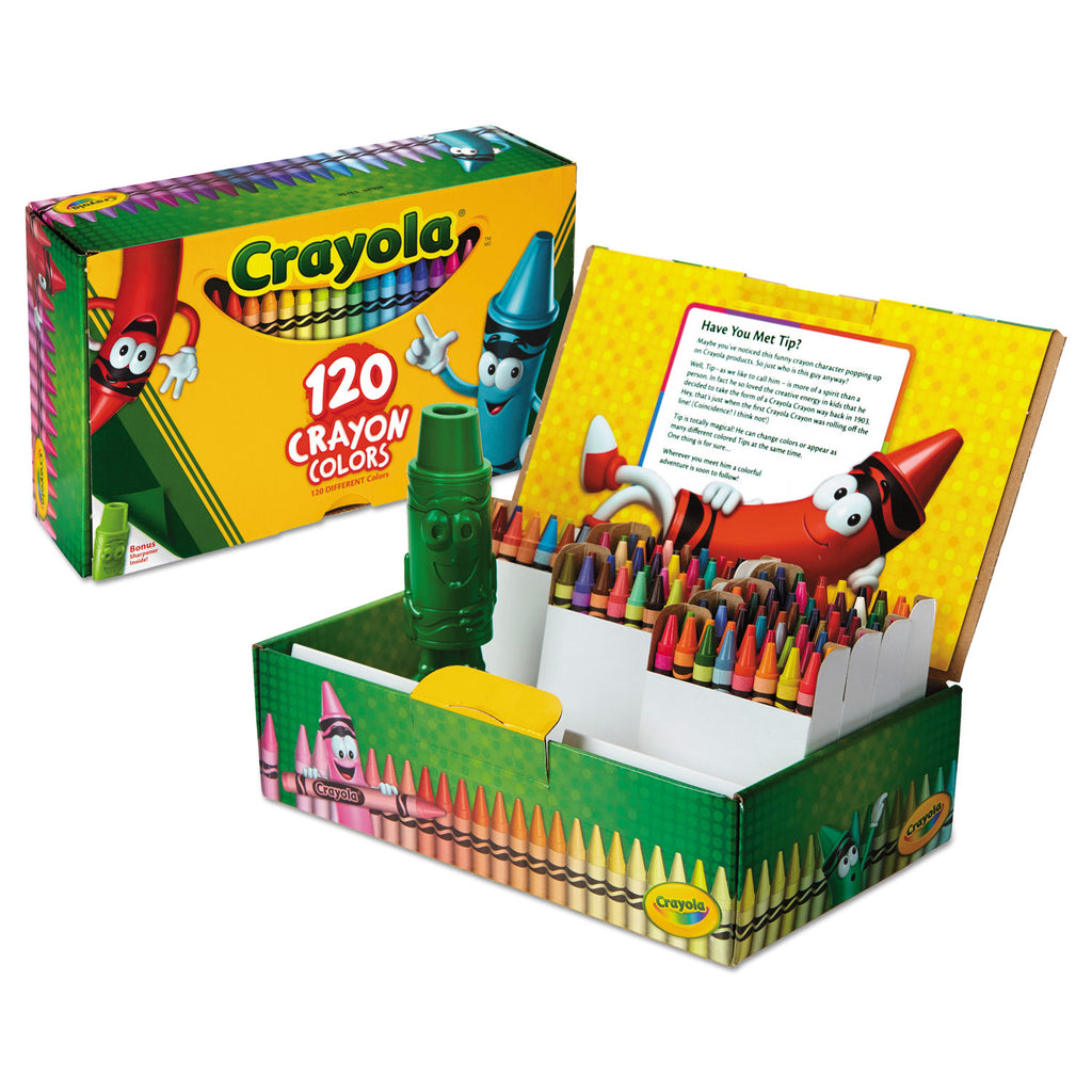 Crayola 120 Crayons - Assorted - 120 / Box