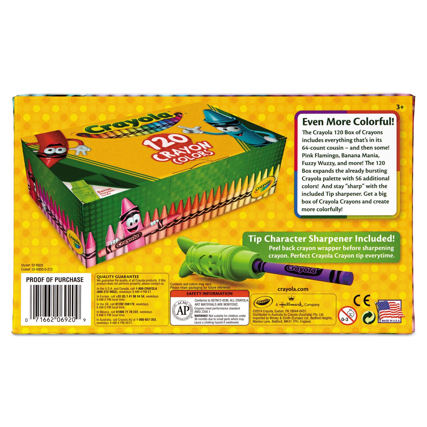 Crayola 120 Crayons - Assorted - 120 / Box