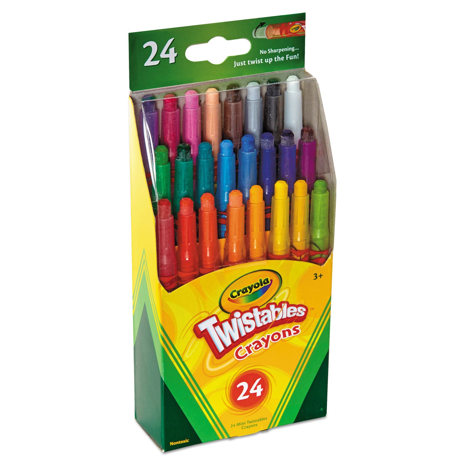 Twistables Mini Crayons, 24 Colors/Pack - 