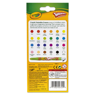 Twistables Mini Crayons, 24 Colors/Pack