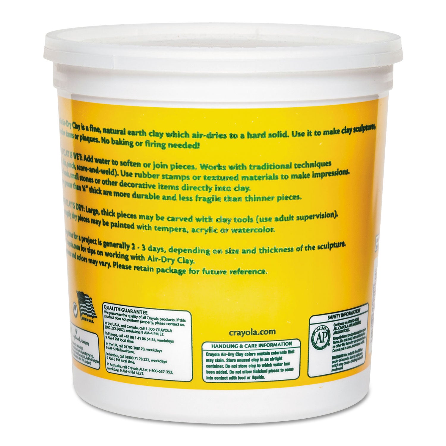 Air-Dry Clay, White, 5 lbs - 