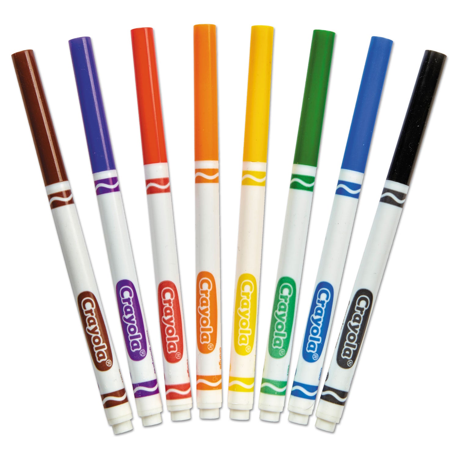 Non-Washable Marker, Fine Bullet Tip, Assorted Classic Colors, 8/Pack - 