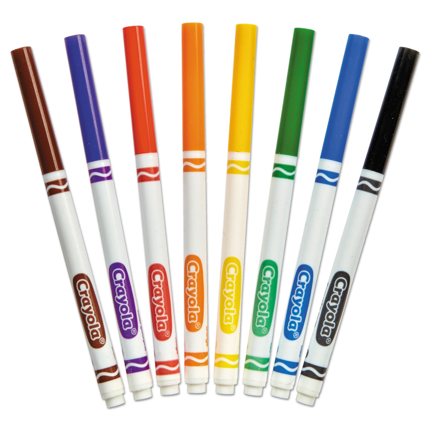 Non-Washable Marker, Fine Bullet Tip, Assorted Classic Colors, 8/Pack