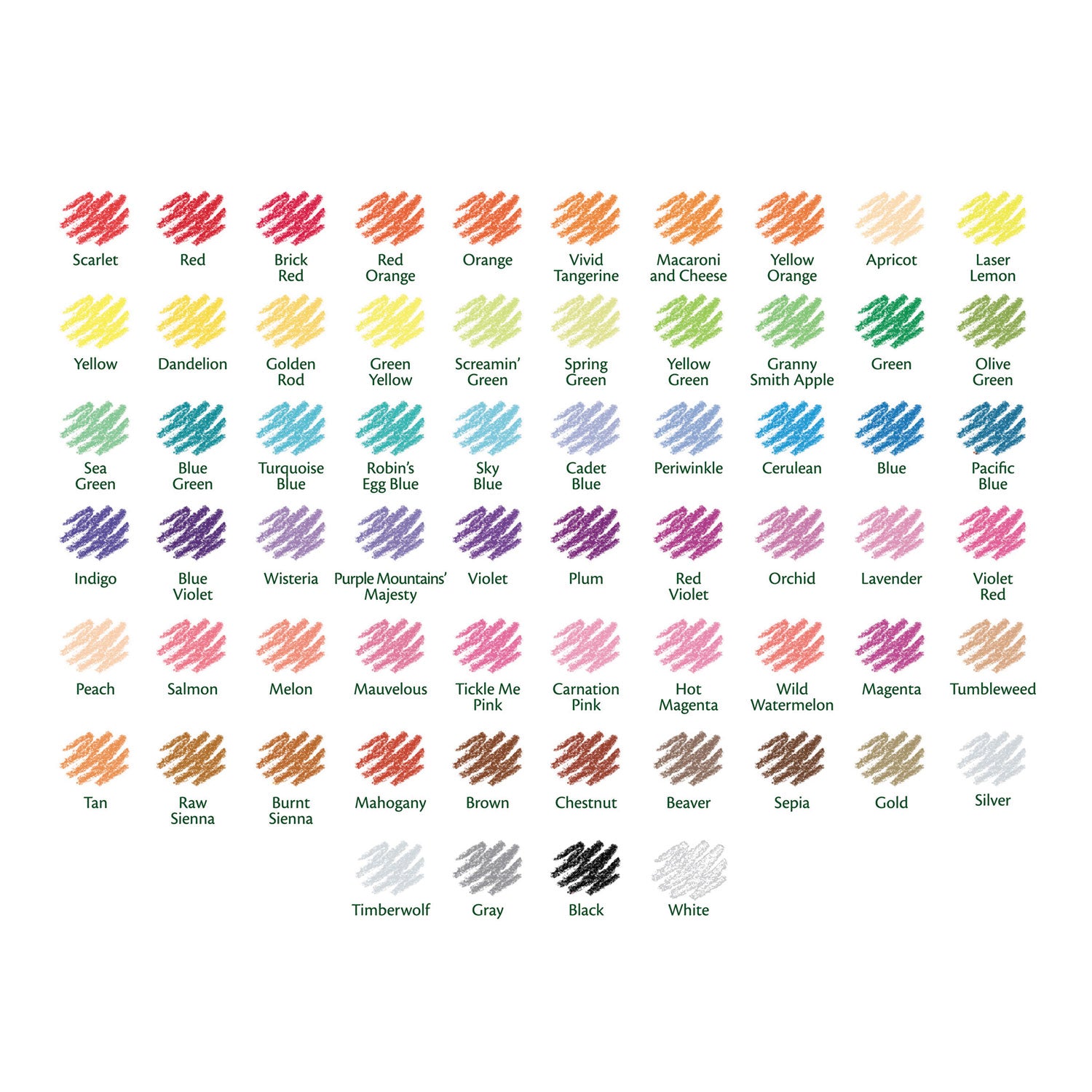 Short Colored Pencils Hinged Top Box with Built-in Pencil Sharpener, 3.3 mm, 2B, Assorted Lead and Barrel Colors, 64/Pack