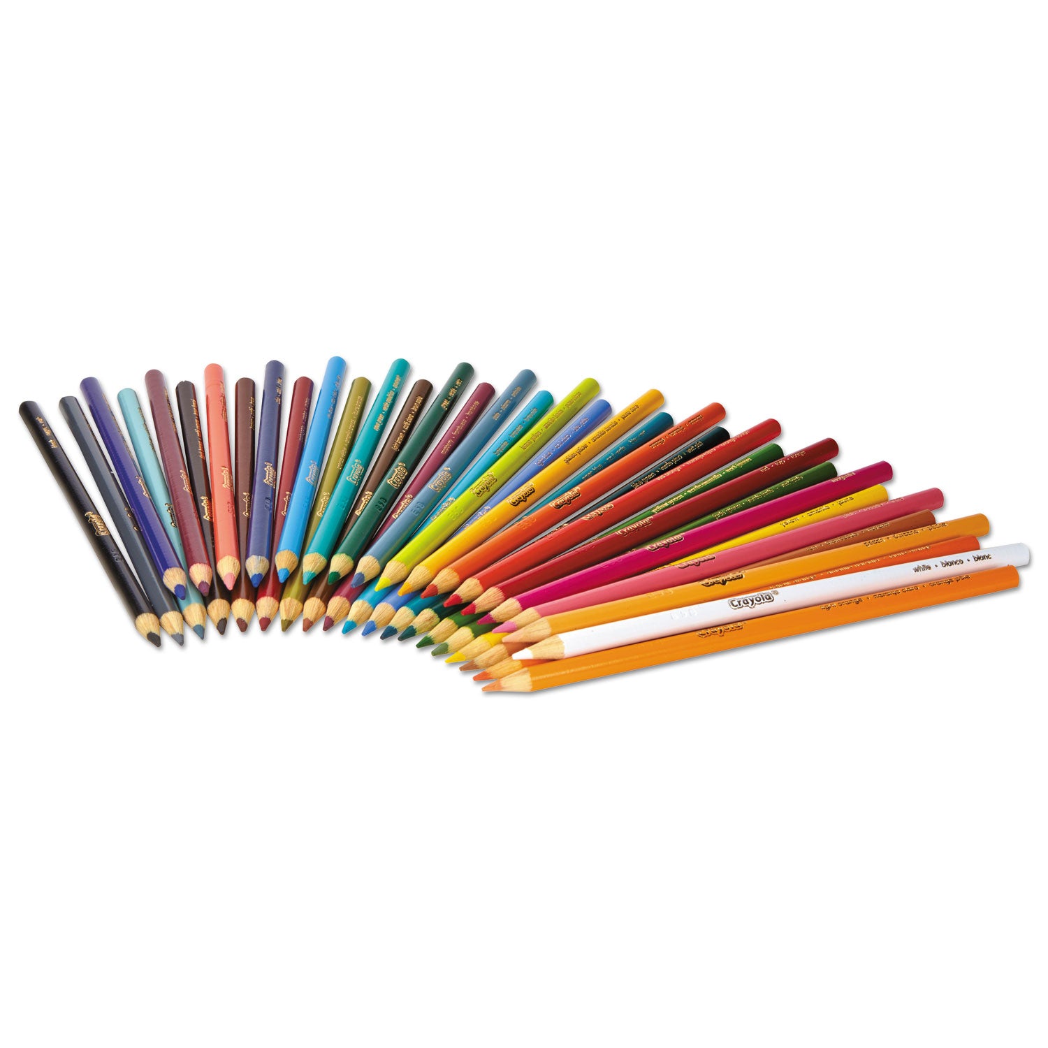 Short-Length Colored Pencil Set, 3.3 mm, 2B, Assorted Lead and Barrel Colors, 36/Pack - 