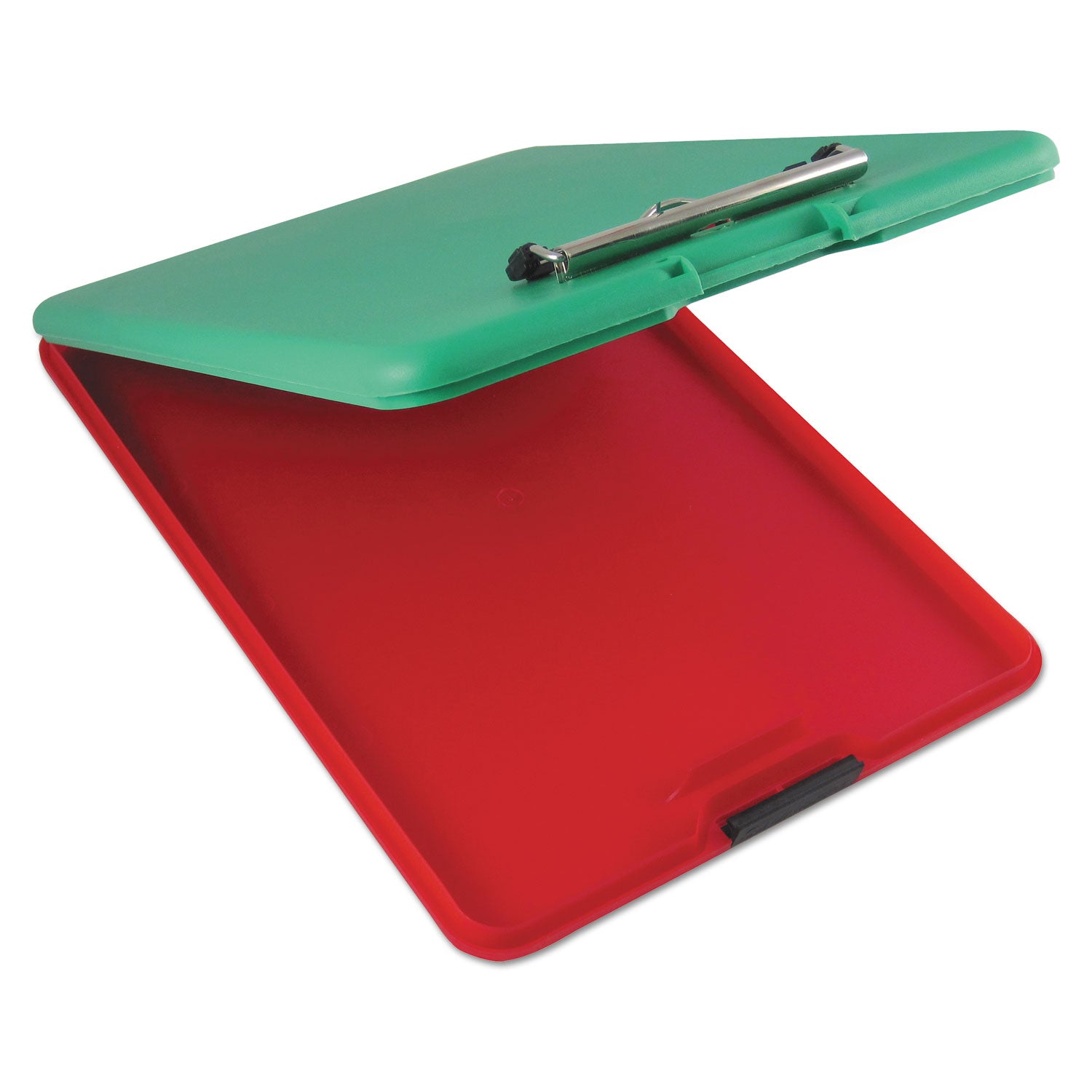 SlimMate Show2Know Safety Organizer, 0.5" Clip Capacity, Holds 8.5 x 11 Sheets, Red/Green - 