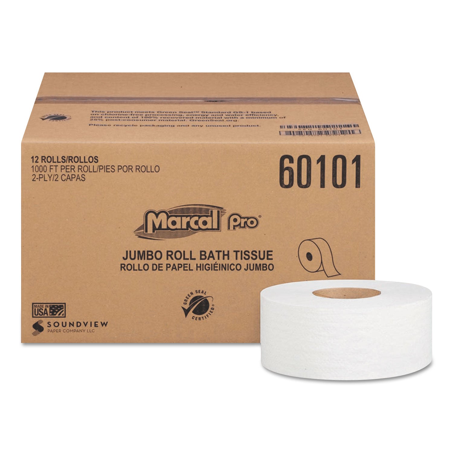 100%-recycled-bathroom-tissue-septic-safe-2-ply-white-33-x-1000-ft-12-rolls-carton_mrc60101 - 1