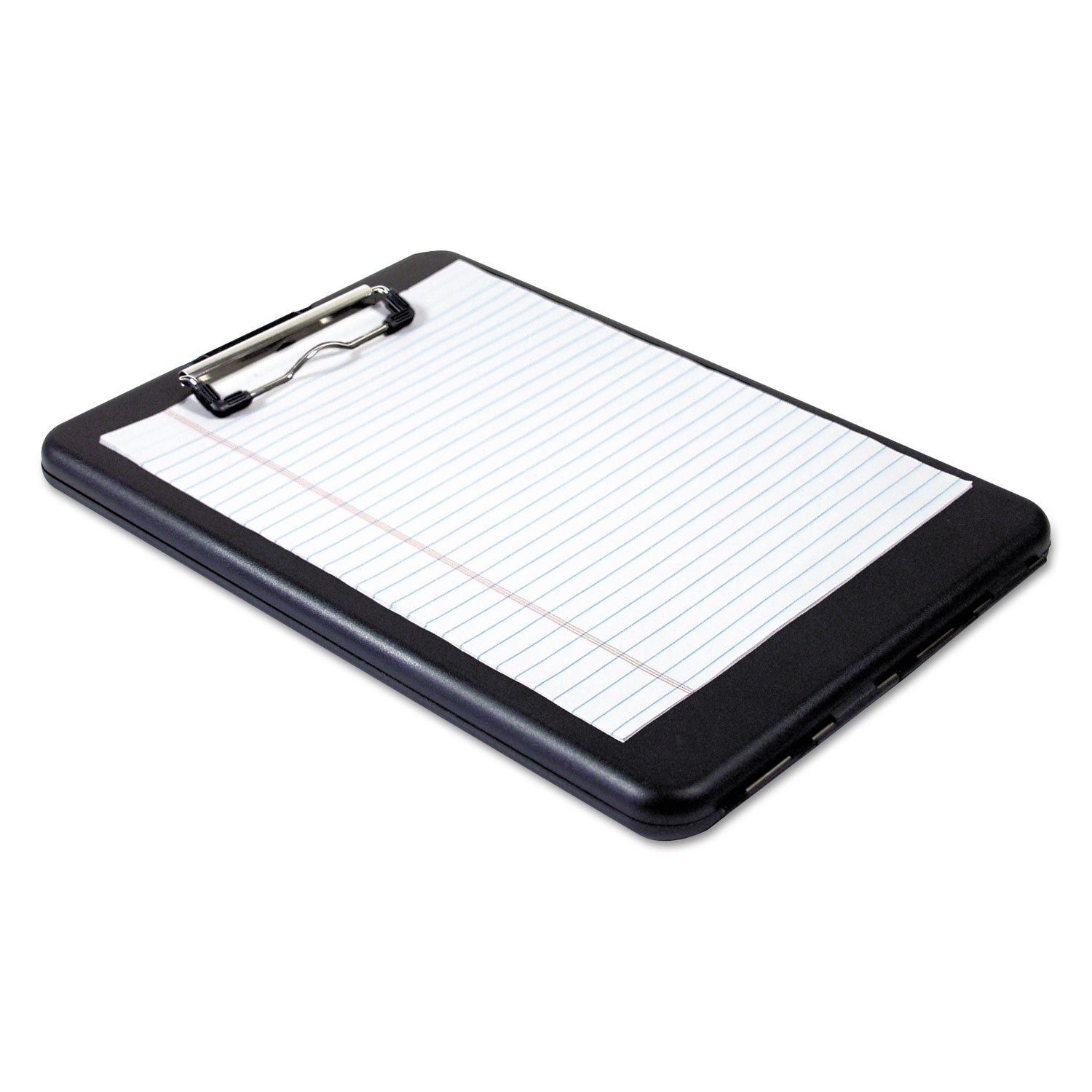 SlimMate Storage Clipboard, 0.5" Clip Capacity, Holds 8.5 x 11 Sheets, Black - 