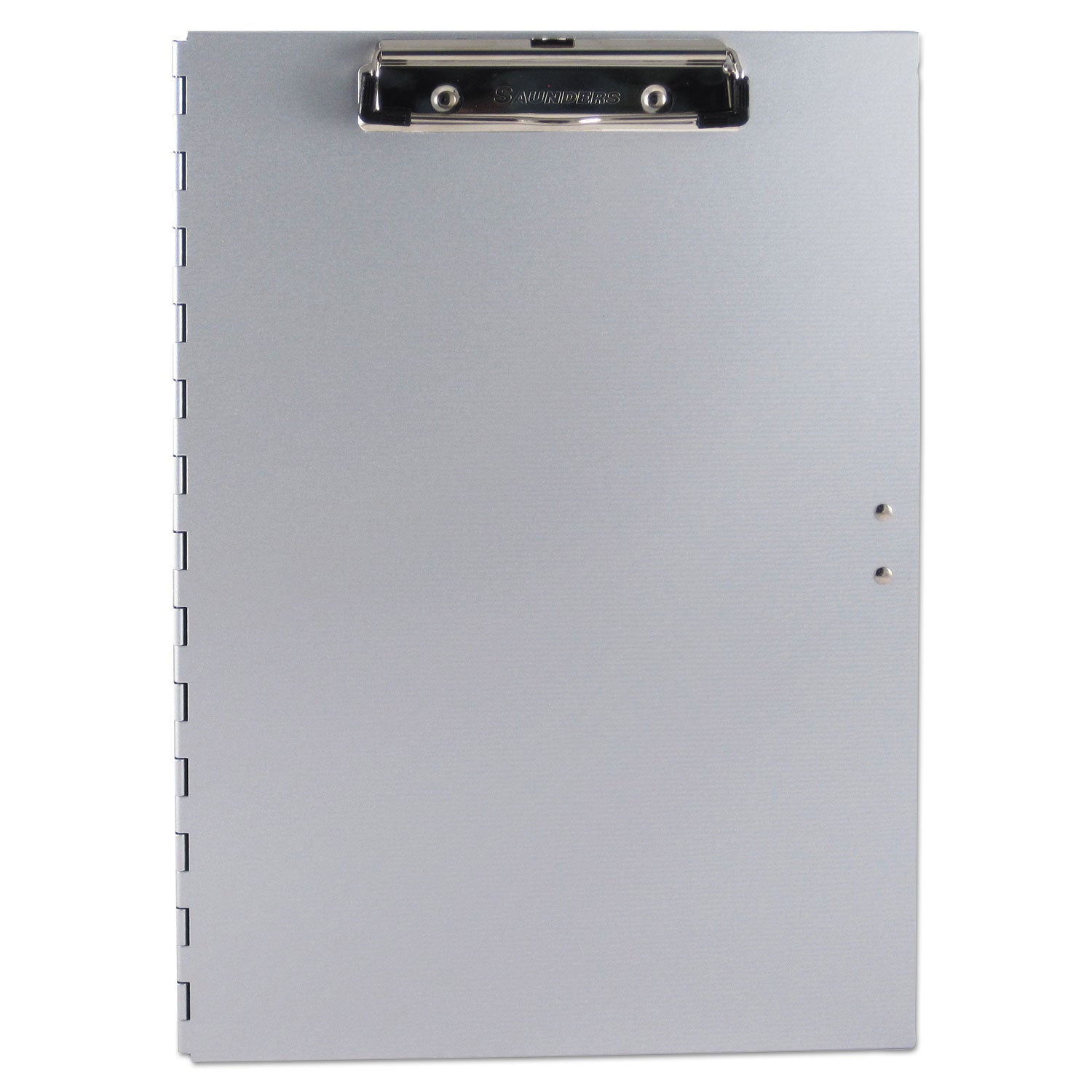 Tuffwriter Recycled Aluminum Storage Clipboard, 0.5" Clip Capacity, Holds 8.5 x 11 Sheets, Silver - 