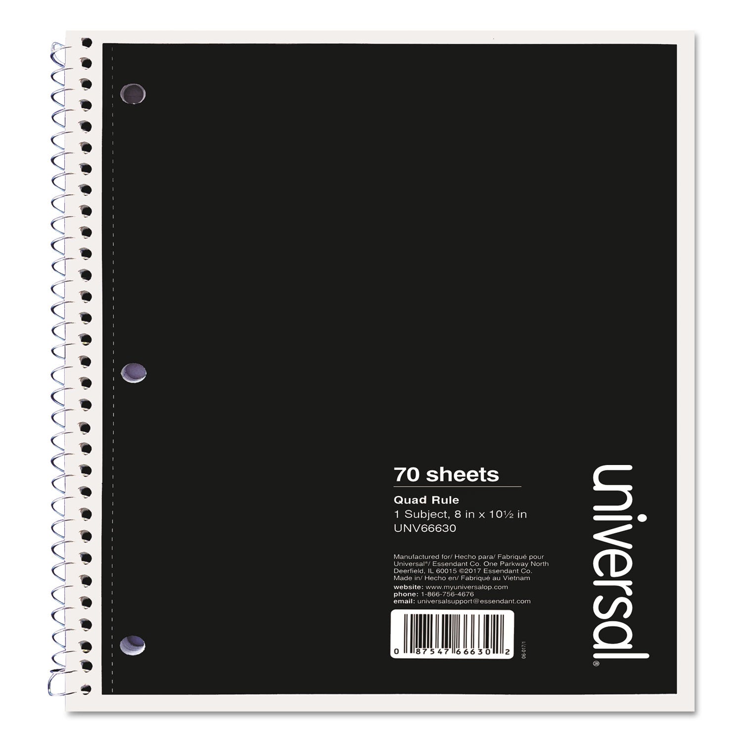 wirebound-notebook-1-subject-quadrille-rule-4-sq-in-black-cover-70-105-x-8-sheets_unv66630 - 1