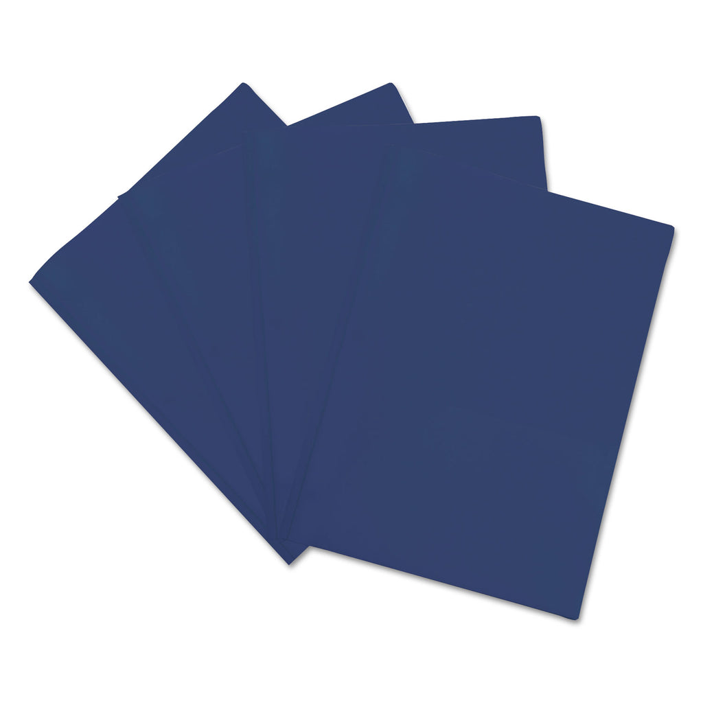 plastic-twin-pocket-report-covers-three-prong-fastener-11-x-85-roya-blue-royal-blue-10-pack_unv20552 - 3