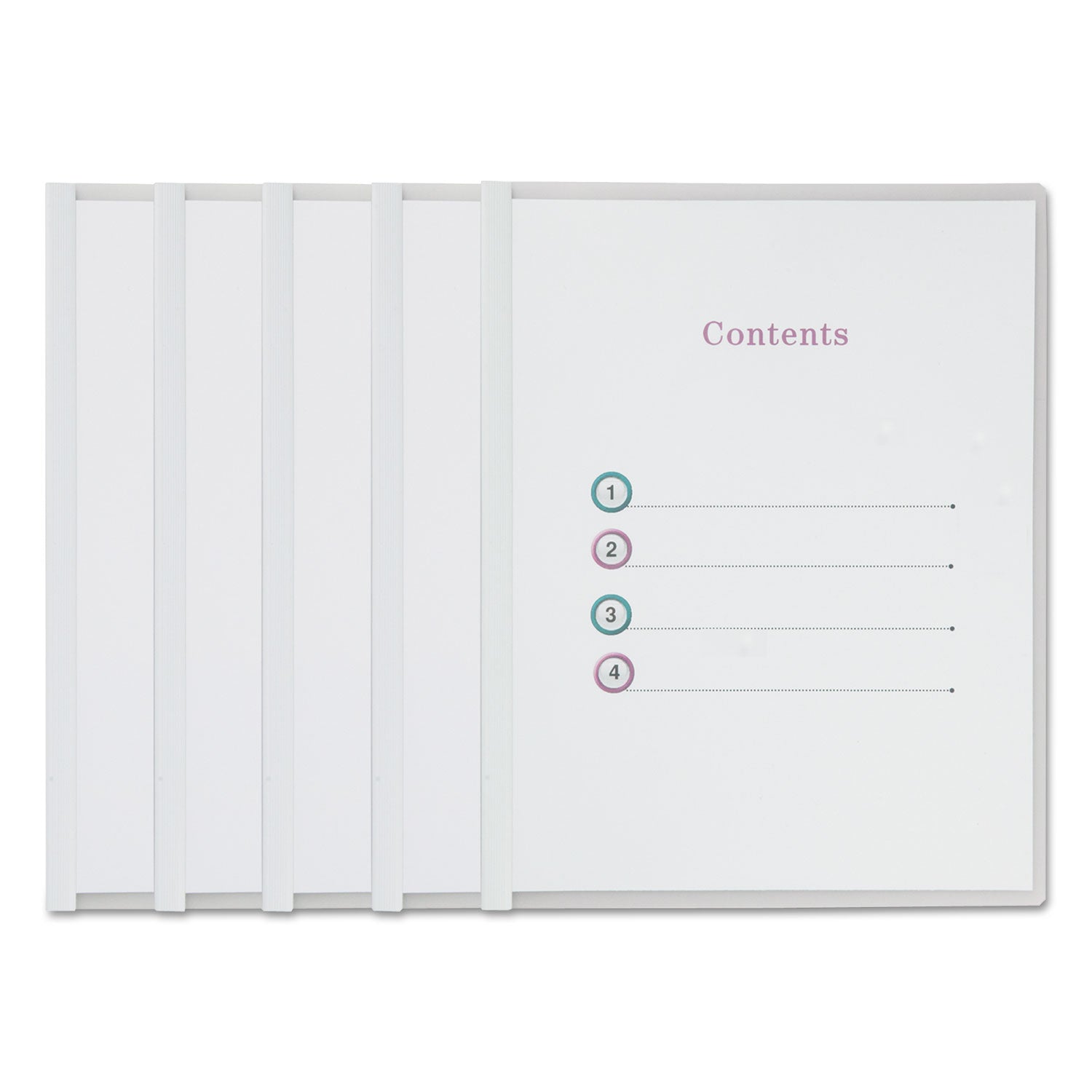 clear-view-report-cover-with-slide-on-binder-bar-clear-clear-25-pack_unv20564 - 2