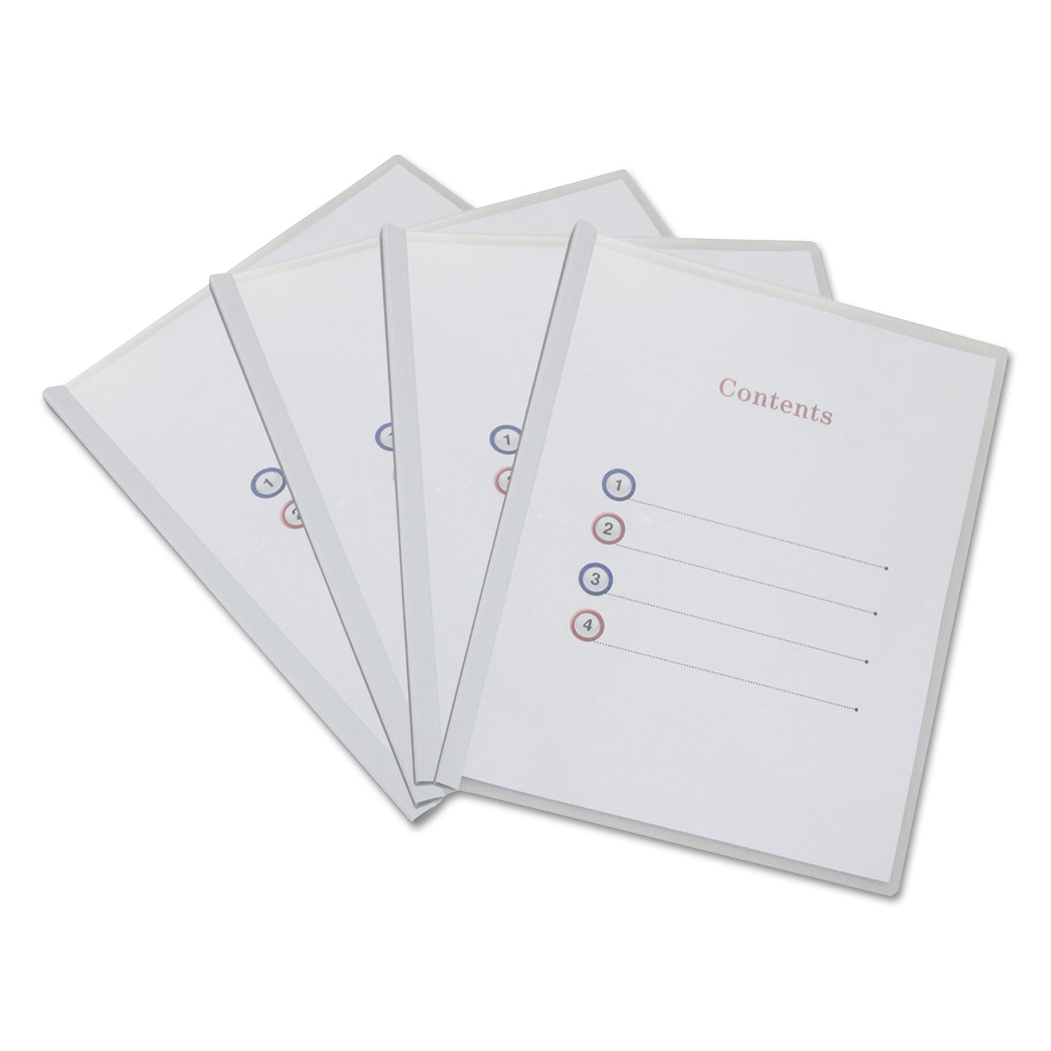 clear-view-report-cover-with-slide-on-binder-bar-clear-clear-25-pack_unv20564 - 1