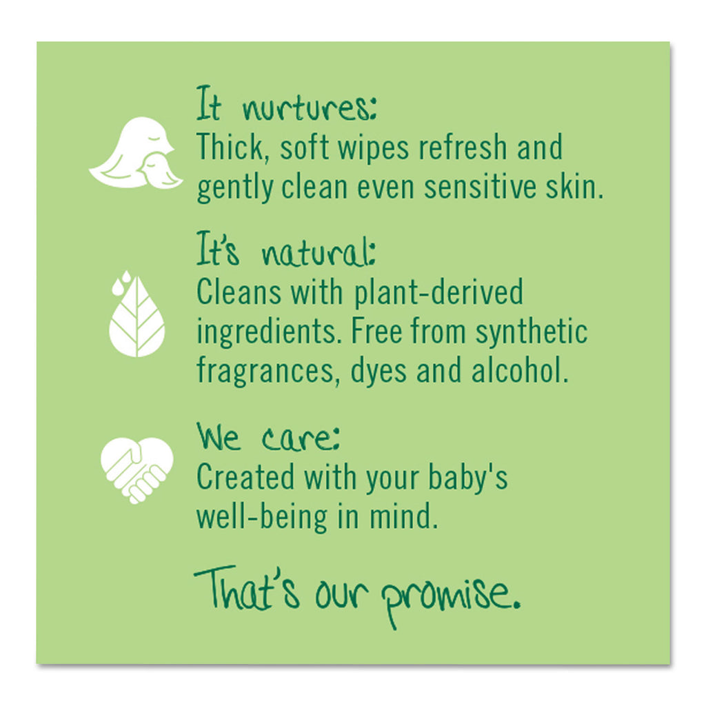 Free and Clear Baby Wipes, 7 x 7, Refill, Unscented, White, 256/Pack, 3 Packs/Carton - 
