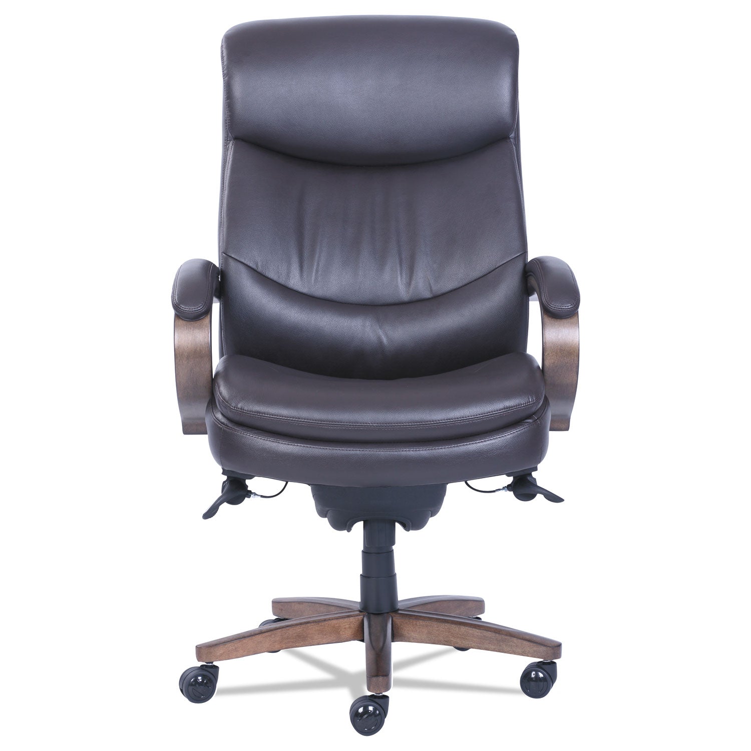 woodbury-big-tall-executive-chair-supports-up-to-400-lb-2025-to-2325-seat-height-brown-seat-back-weathered-sand-base_lzb48961b - 2