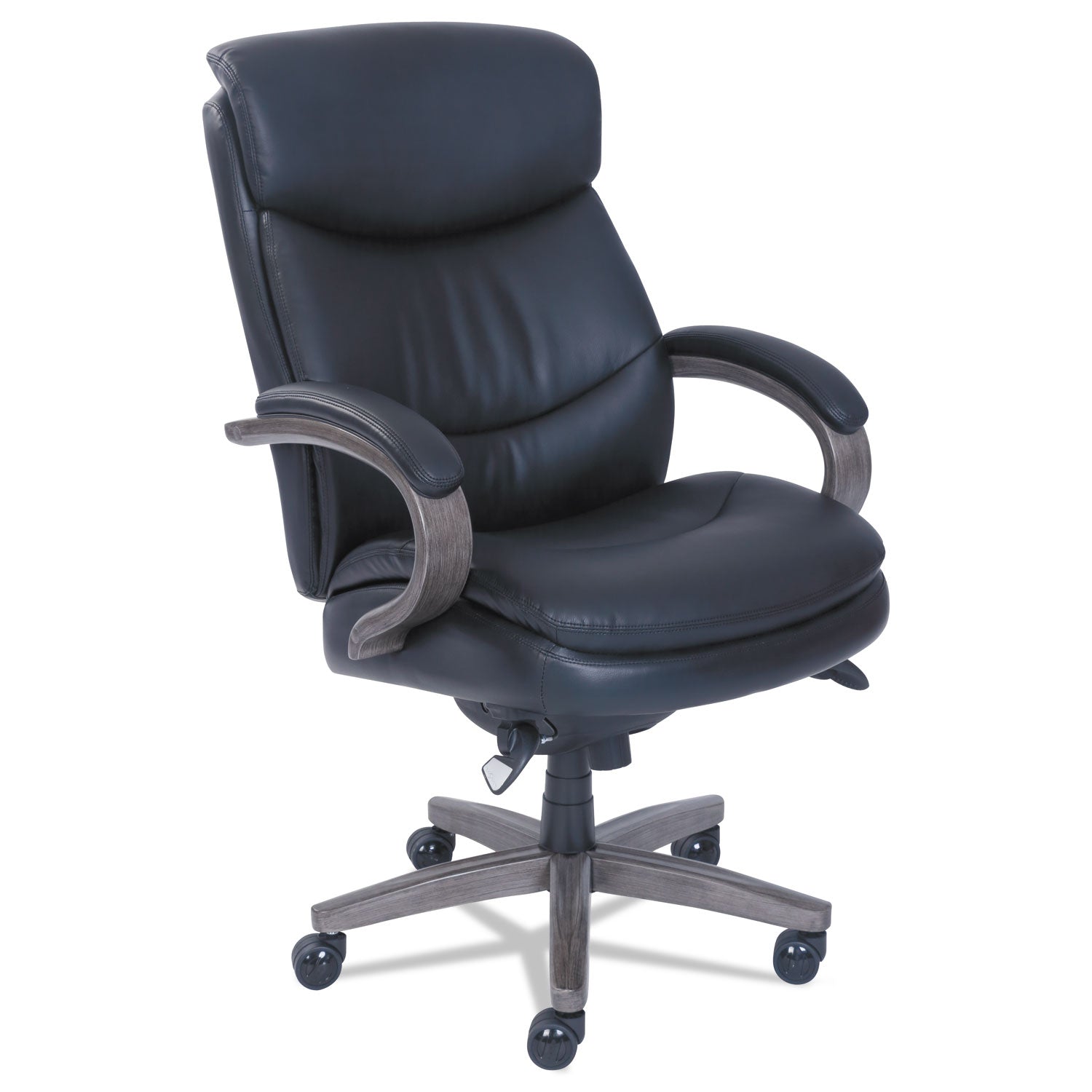 woodbury-high-back-executive-chair-supports-up-to-300-lb-2025-to-2325-seat-height-black-seat-back-weathered-gray-base_lzb48962a - 1