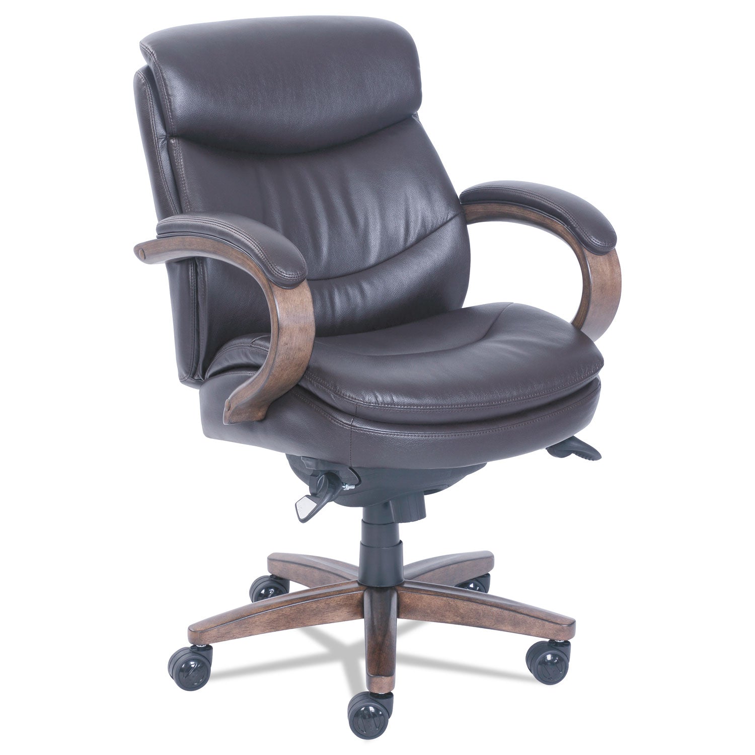 woodbury-mid-back-executive-chair-supports-up-to-300-lb-1875-to-2175-seat-height-brown-seat-back-weathered-sand-base_lzb48963b - 1