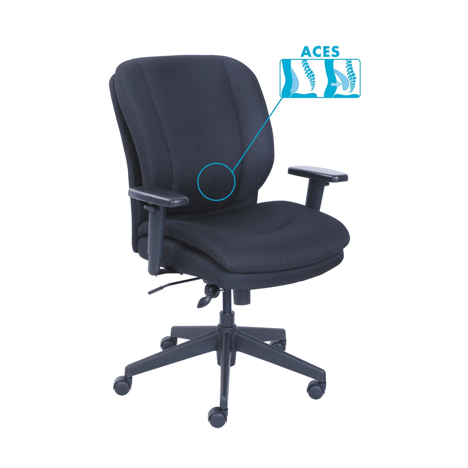 cosset-ergonomic-task-chair-supports-up-to-275-lb-195-to-225-seat-height-black_srj48967a - 1