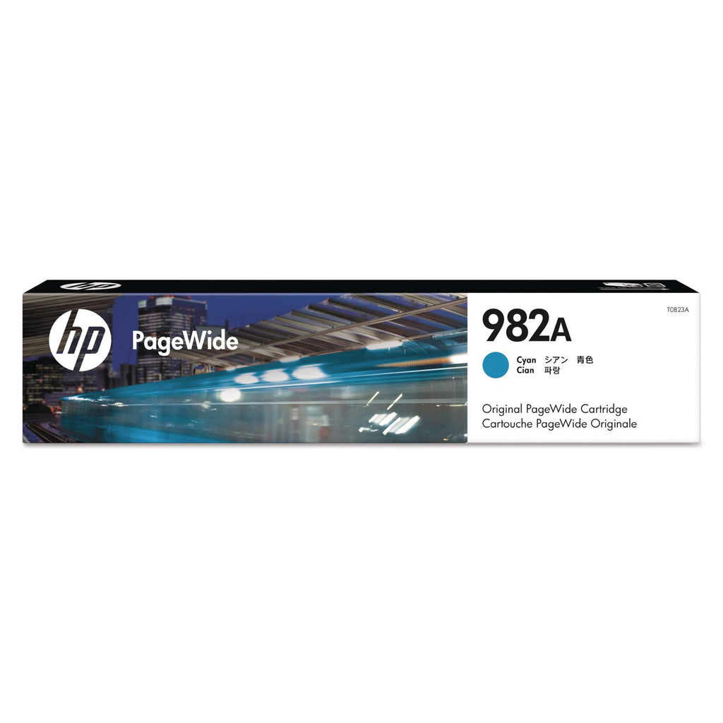 HP 982A, (T0B23A) Cyan Original PageWide Cartridge