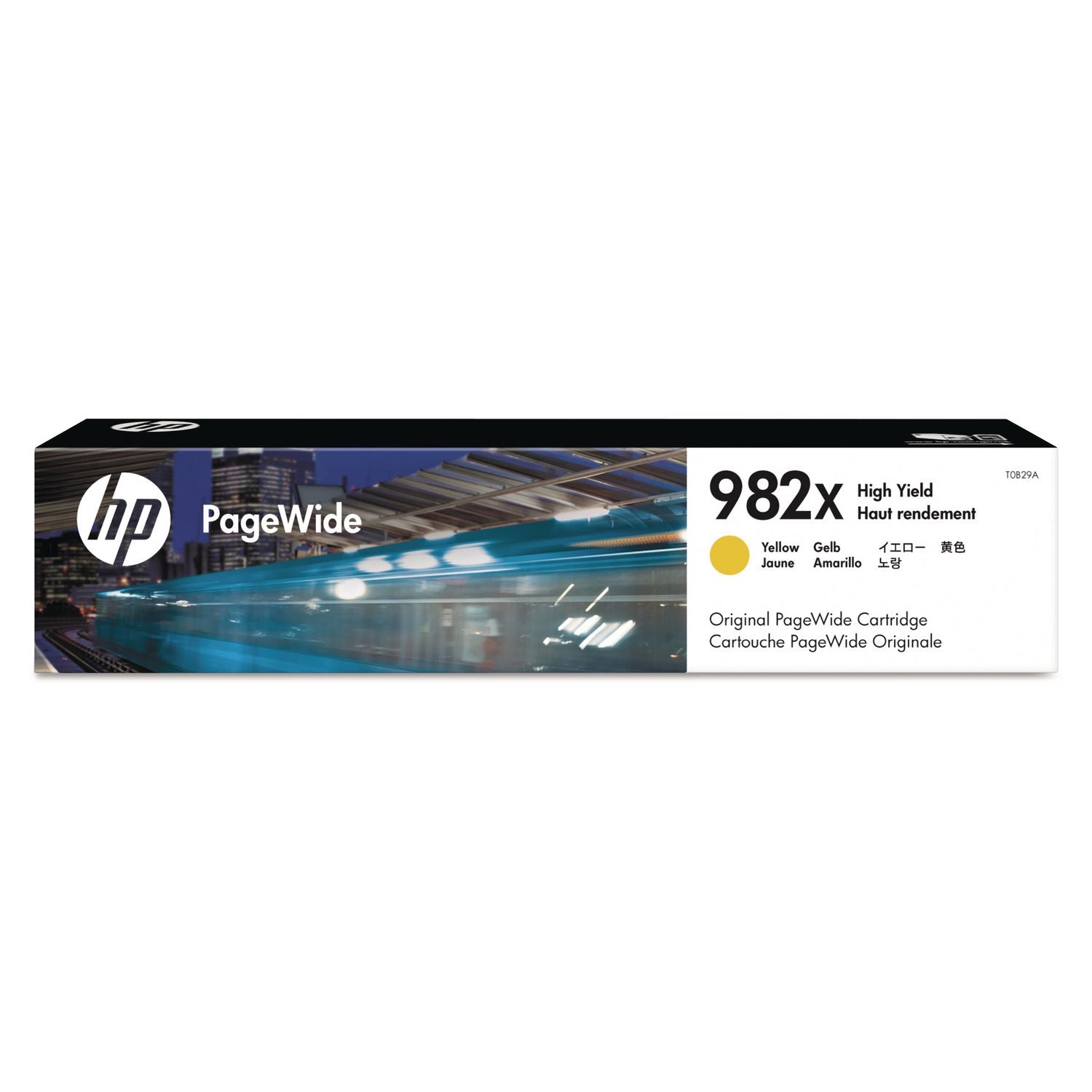 HP 982X, (T0B29A) High-Yield Yellow Original PageWide Cartridge