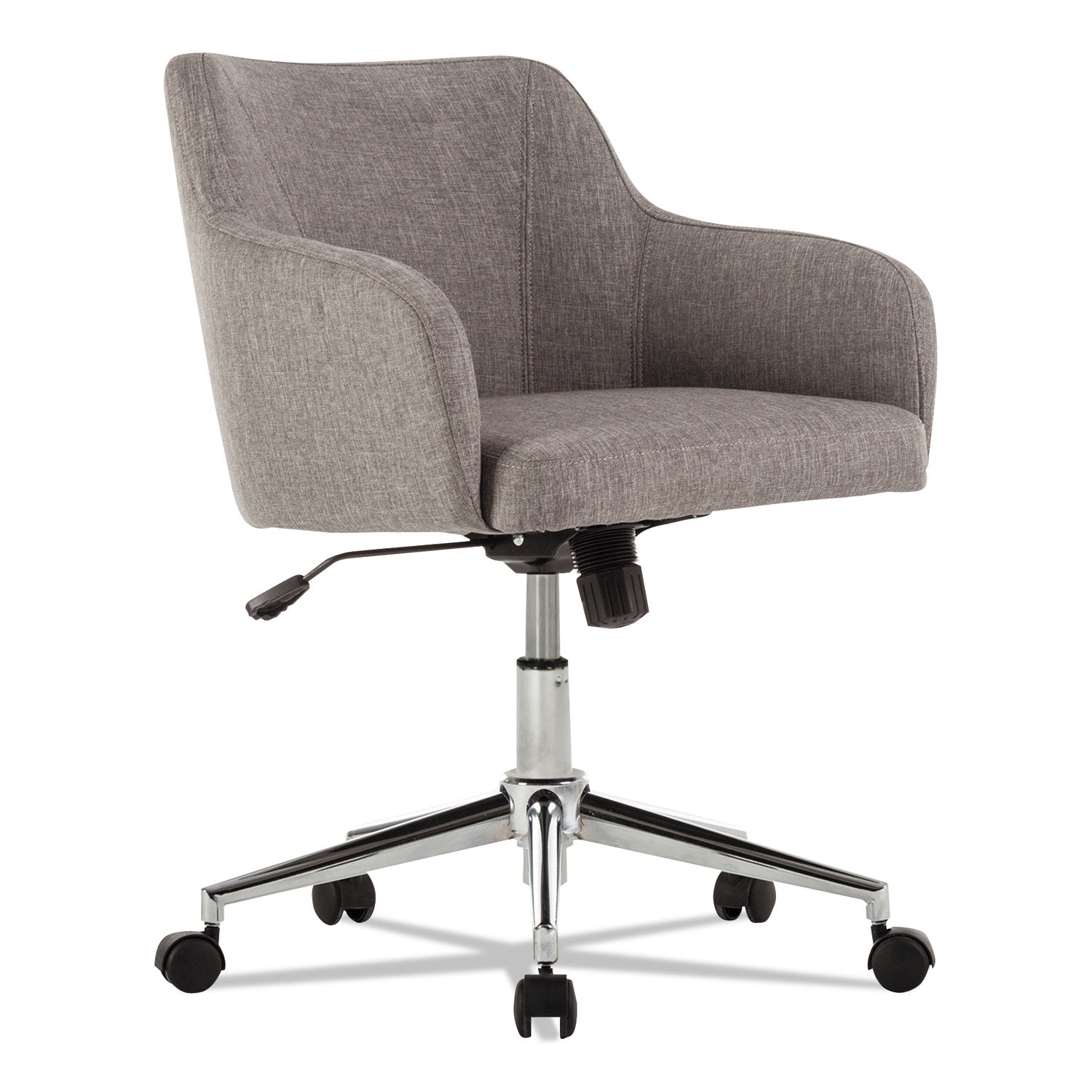 alera-captain-series-mid-back-chair-supports-up-to-275-lb-175-to-205-seat-height-gray-tweed-seat-back-chrome-base_alecs4251 - 1