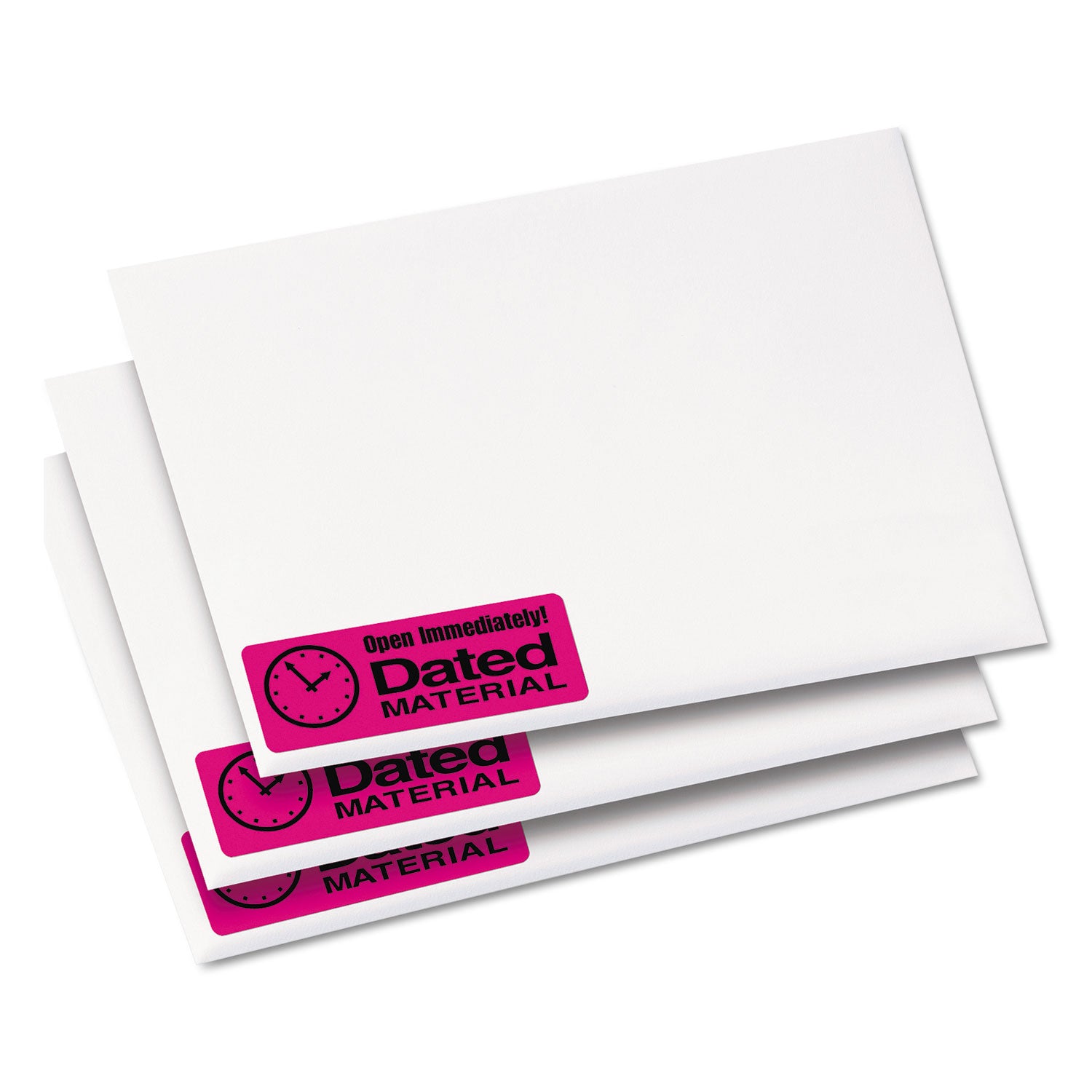 High-Visibility Permanent Laser ID Labels, 1 x 2.63, Neon Magenta, 750/Pack - 