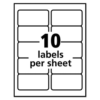 Repositionable Shipping Labels w/Sure Feed, Inkjet/Laser, 2 x 4, White, 1000/Box