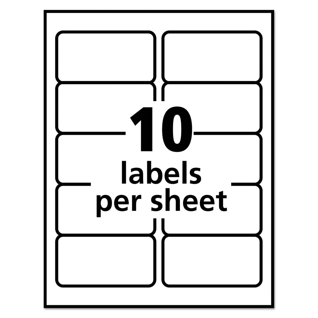 Repositionable Address Labels w/Sure Feed, Inkjet/Laser, 2 x 4, White, 250/Box