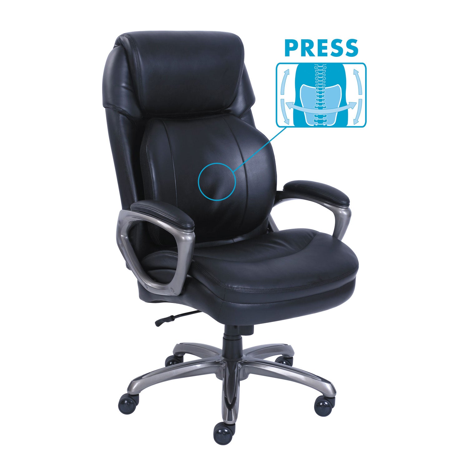 cosset-big-and-tall-executive-chair-supports-up-to-400-lb-19-to-22-seat-height-black-seat-back-slate-base_srj48964 - 2