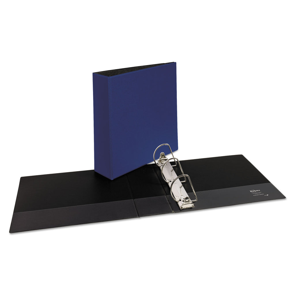 Durable Non-View Binder with DuraHinge and Slant Rings, 3 Rings, 3" Capacity, 11 x 8.5, Blue
