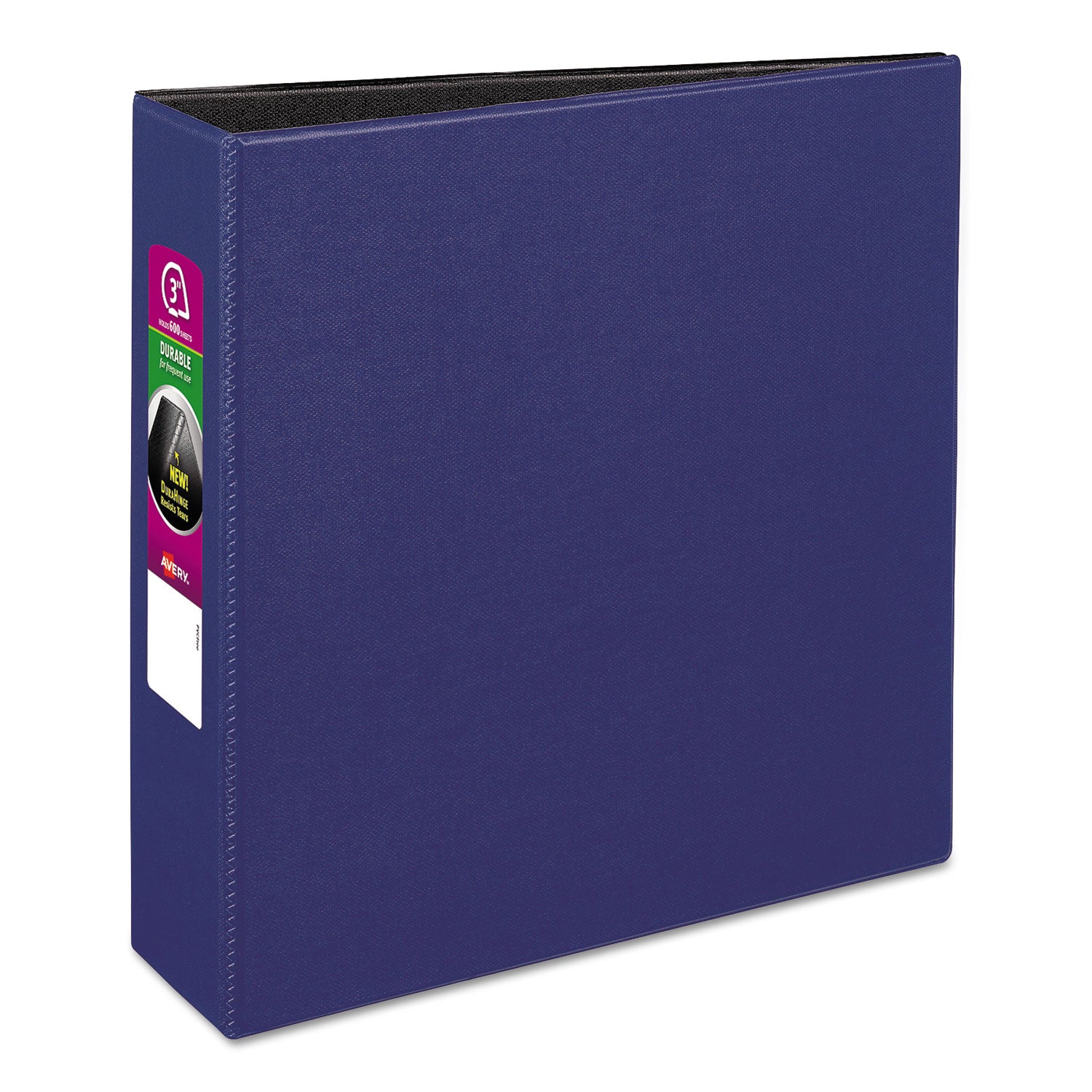 Durable Non-View Binder with DuraHinge and Slant Rings, 3 Rings, 3" Capacity, 11 x 8.5, Blue - 