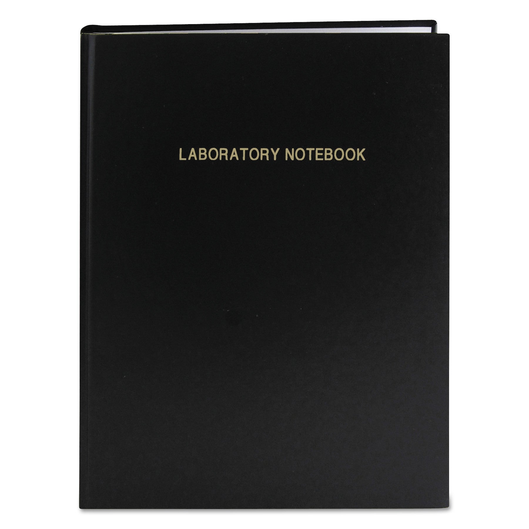 Lab Research Notebook, Quadrille Rule (5 sq/in), Black Cover, (72) 11.25 x 8.75 Sheets - 