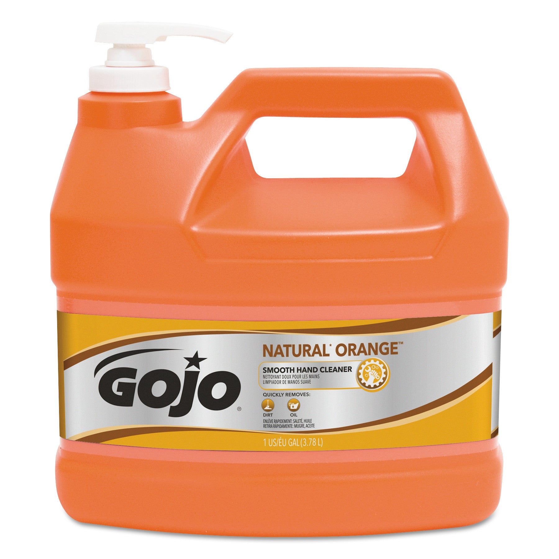 natural-orange-smooth-hand-cleaner-citrus-scent-1-gal-pump-dispenser-4-carton_goj094504 - 1