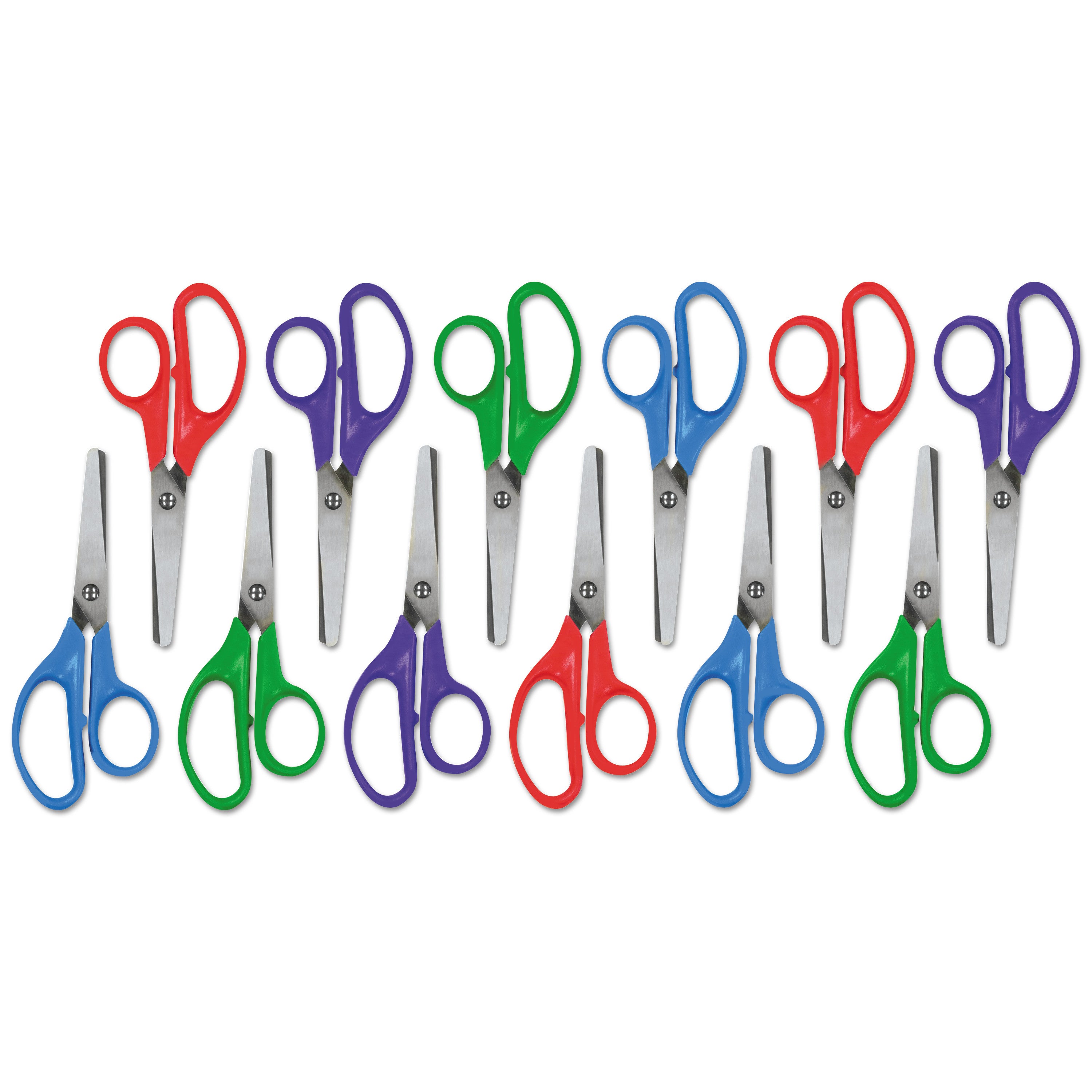 kids-scissors-rounded-tip-5-long-175-cut-length-assorted-straight-handles-12-pack_unv92023 - 1
