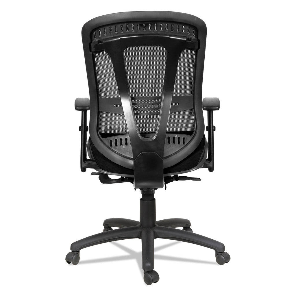Alera Eon Series Multifunction Mid-Back Cushioned Mesh Chair, Supports Up to 275 lb, 18.11" to 21.37" Seat Height, Black - 