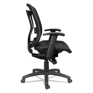 Alera Eon Series Multifunction Mid-Back Suspension Mesh Chair, Supports Up to 275 lb, 17.51" to 21.25" Seat Height, Black - 