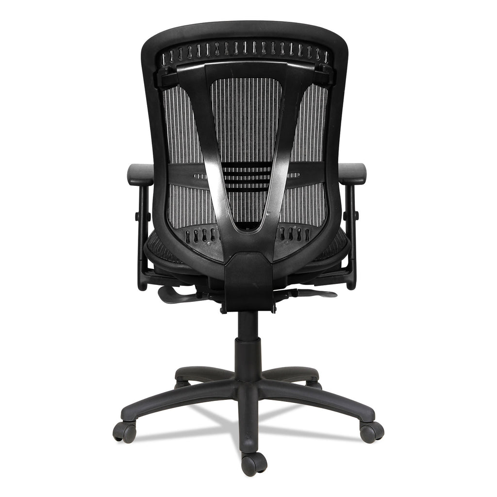 Alera Eon Series Multifunction Mid-Back Suspension Mesh Chair, Supports Up to 275 lb, 17.51" to 21.25" Seat Height, Black - 