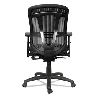 Alera Eon Series Multifunction Mid-Back Suspension Mesh Chair, Supports Up to 275 lb, 17.51" to 21.25" Seat Height, Black - 
