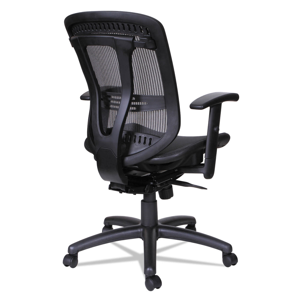 Alera Eon Series Multifunction Mid-Back Suspension Mesh Chair, Supports Up to 275 lb, 17.51" to 21.25" Seat Height, Black - 