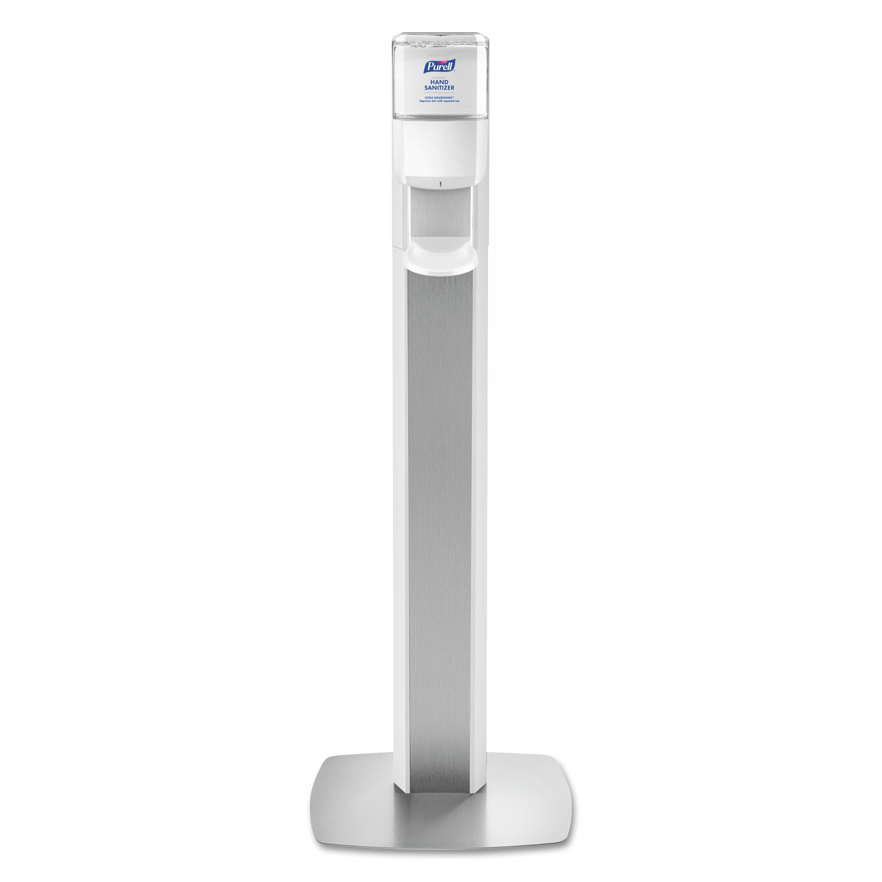 messenger-es6-floor-stand-with-dispenser-1200-ml-1316-x-1663-x-5157-silver-white_goj7306dsslv - 1