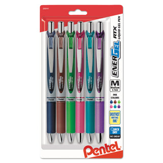 energel-rtx-gel-pen-retractable-medium-07-mm-assorted-ink-and-barrel-colors-6-pack_penbl77bp6m1 - 1
