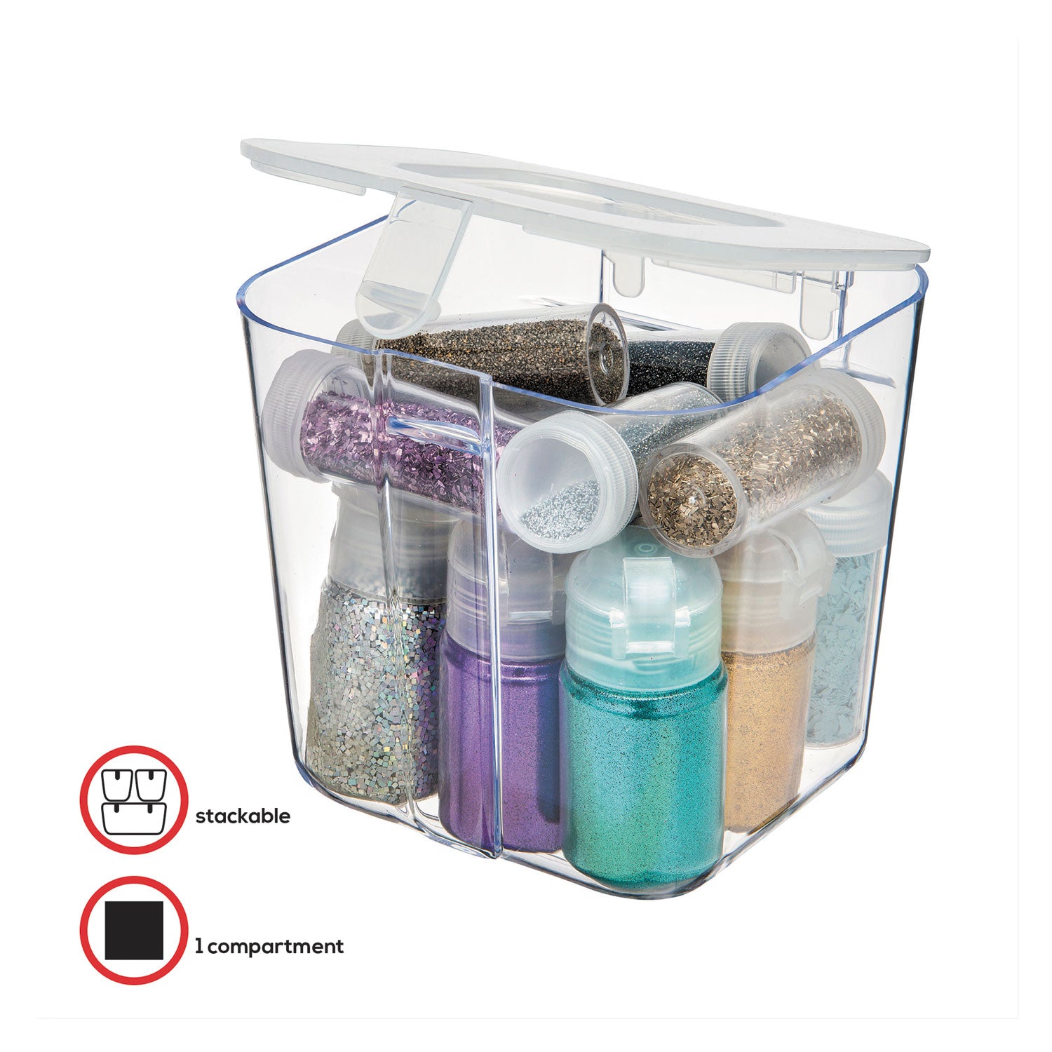 stackable-caddy-organizer-small-plastic-433-x-4-x-438-white_def29101cr - 4