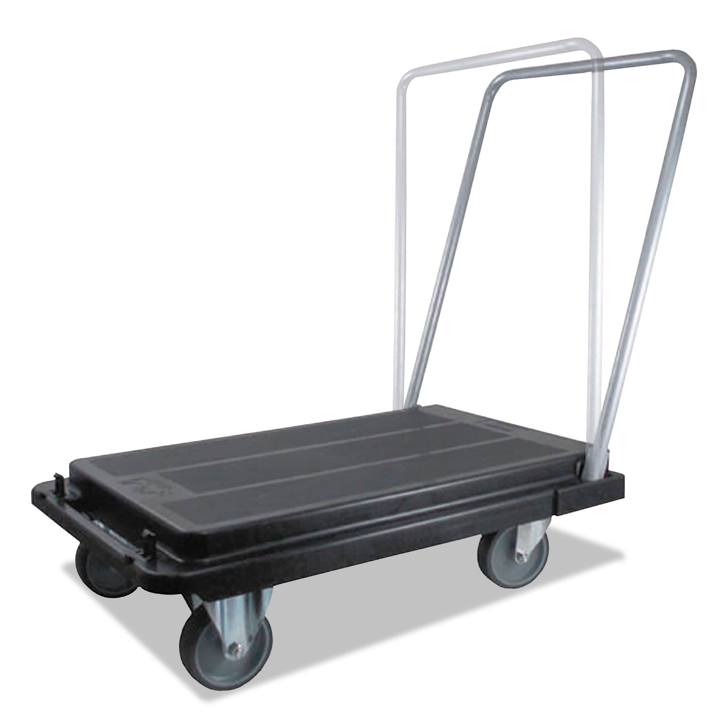 Heavy-Duty Platform Cart, 300 lb Capacity, 21 x 32.5 x 37.5, Black - 