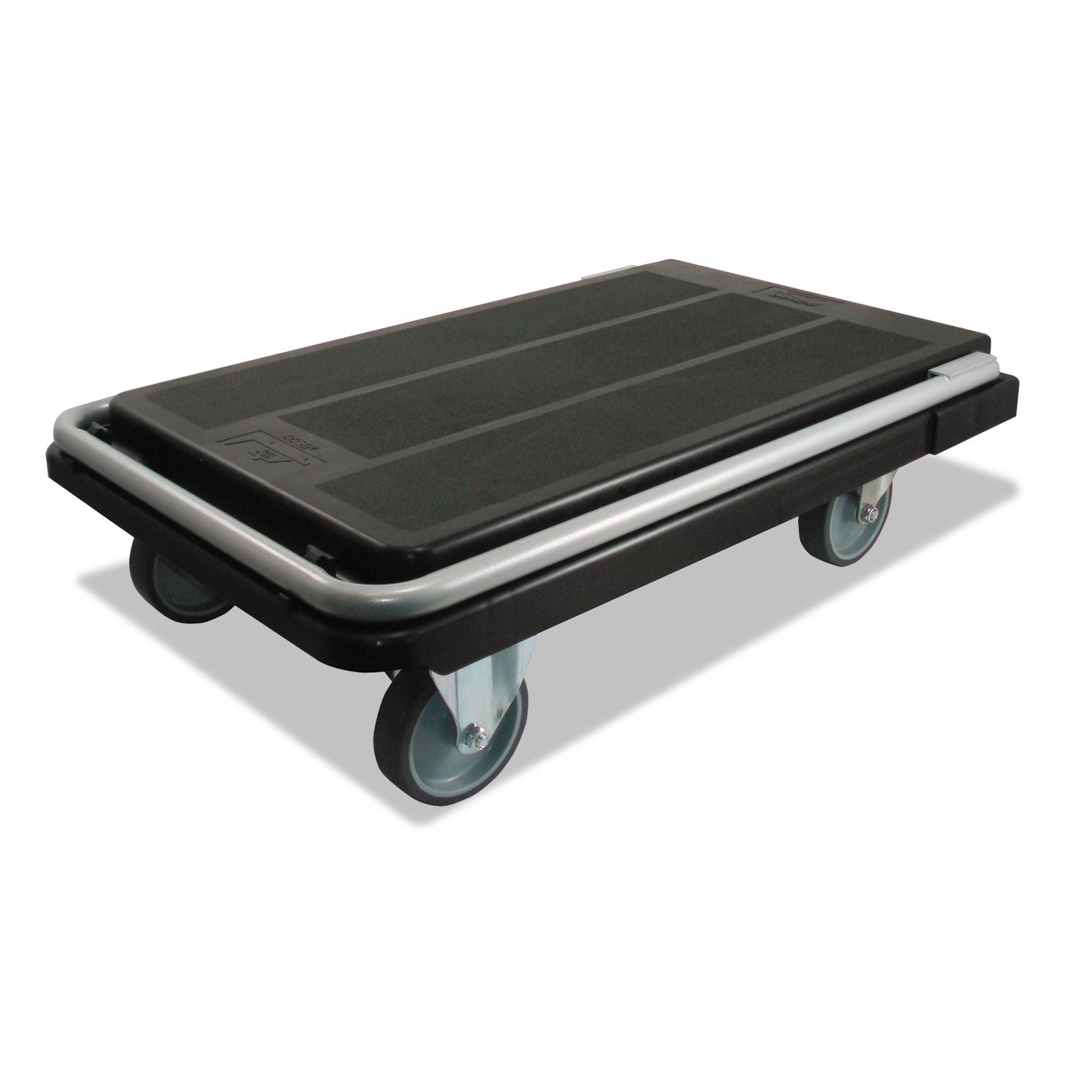 Heavy-Duty Platform Cart, 300 lb Capacity, 21 x 32.5 x 37.5, Black - 