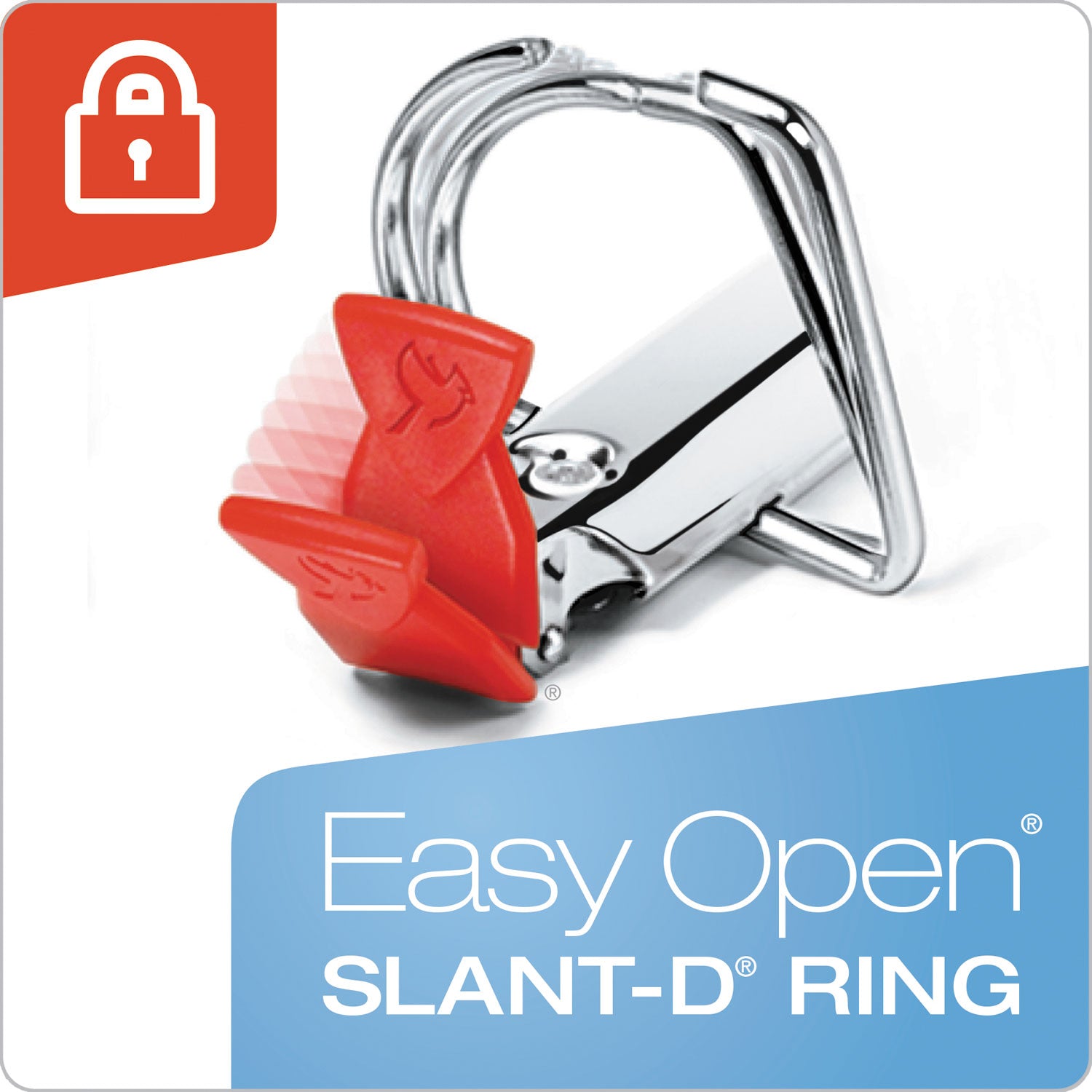 Premier Easy Open Locking Slant-D Ring Binders, 3 Rings, 5" Capacity, 11 X 8.5, Black - 