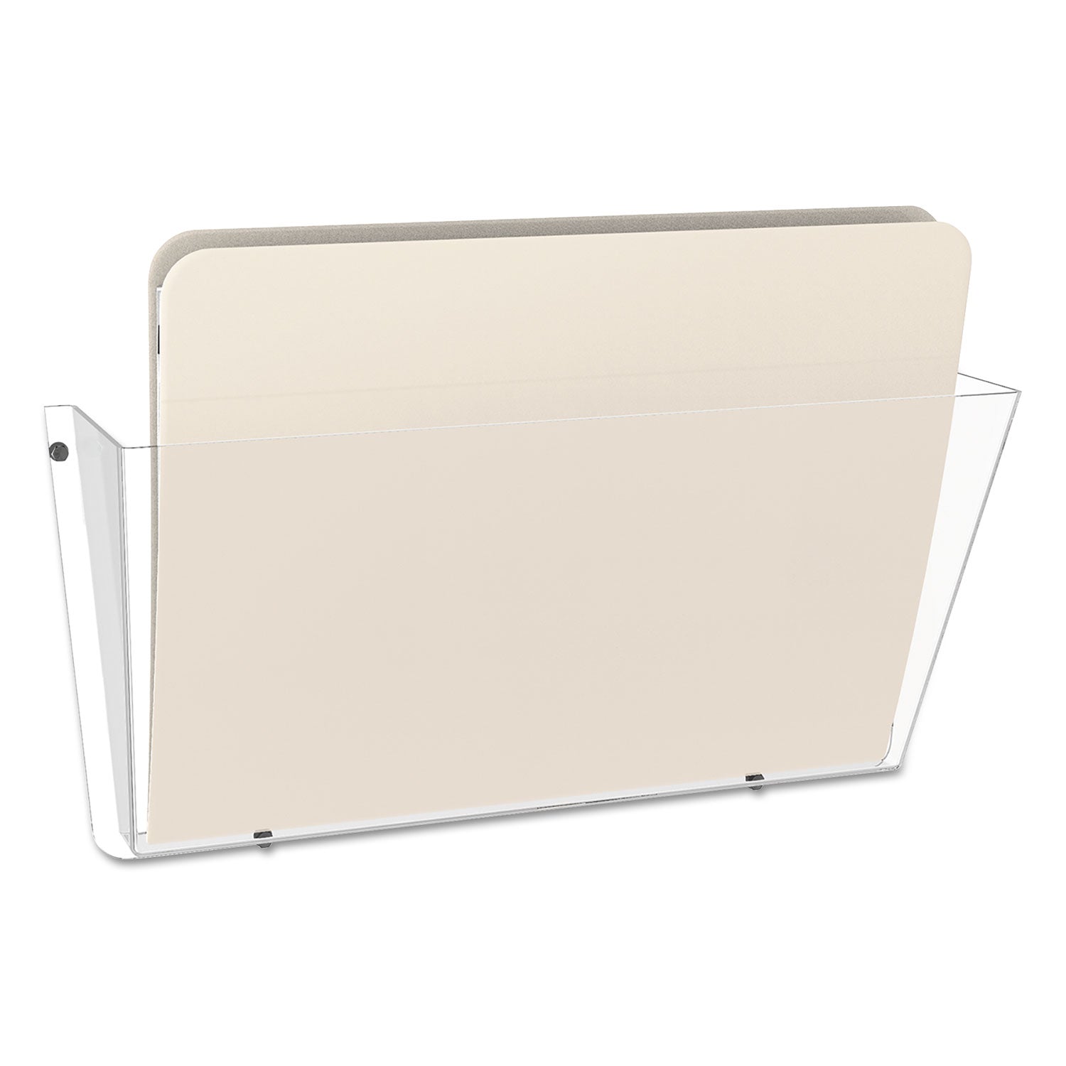 Unbreakable DocuPocket Wall File, Letter Size, 14.5" x 3" x 6.5", Clear - 