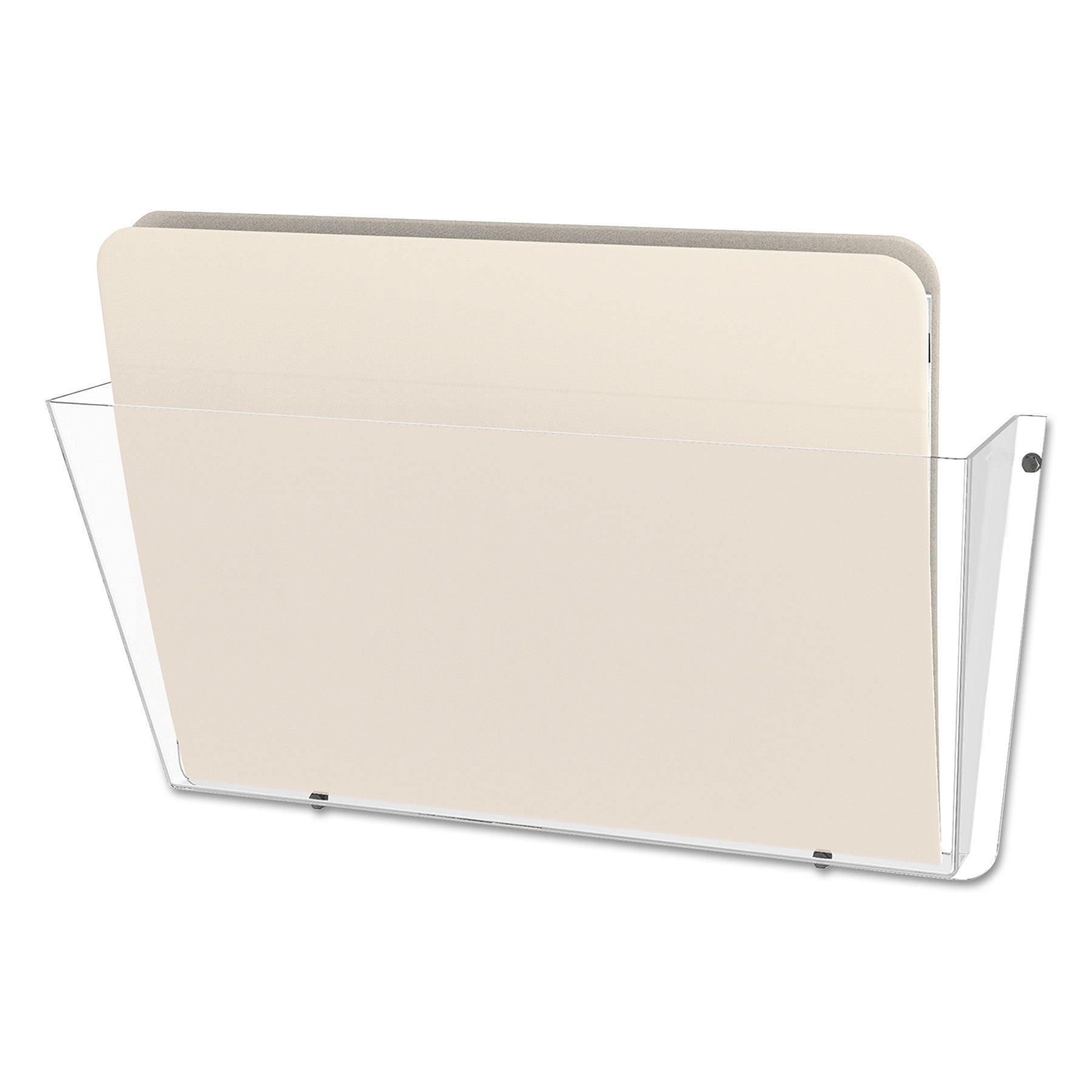 Unbreakable DocuPocket Wall File, Letter Size, 14.5" x 3" x 6.5", Clear - 