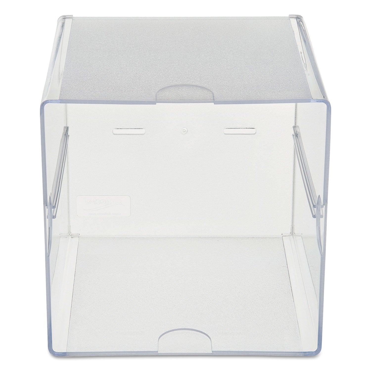 Stackable Cube Organizer, 1 Compartment, 6 x 6 x 6, Plastic, Clear - 