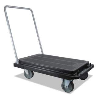 Heavy-Duty Platform Cart, 300 lb Capacity, 21 x 32.5 x 37.5, Black - 