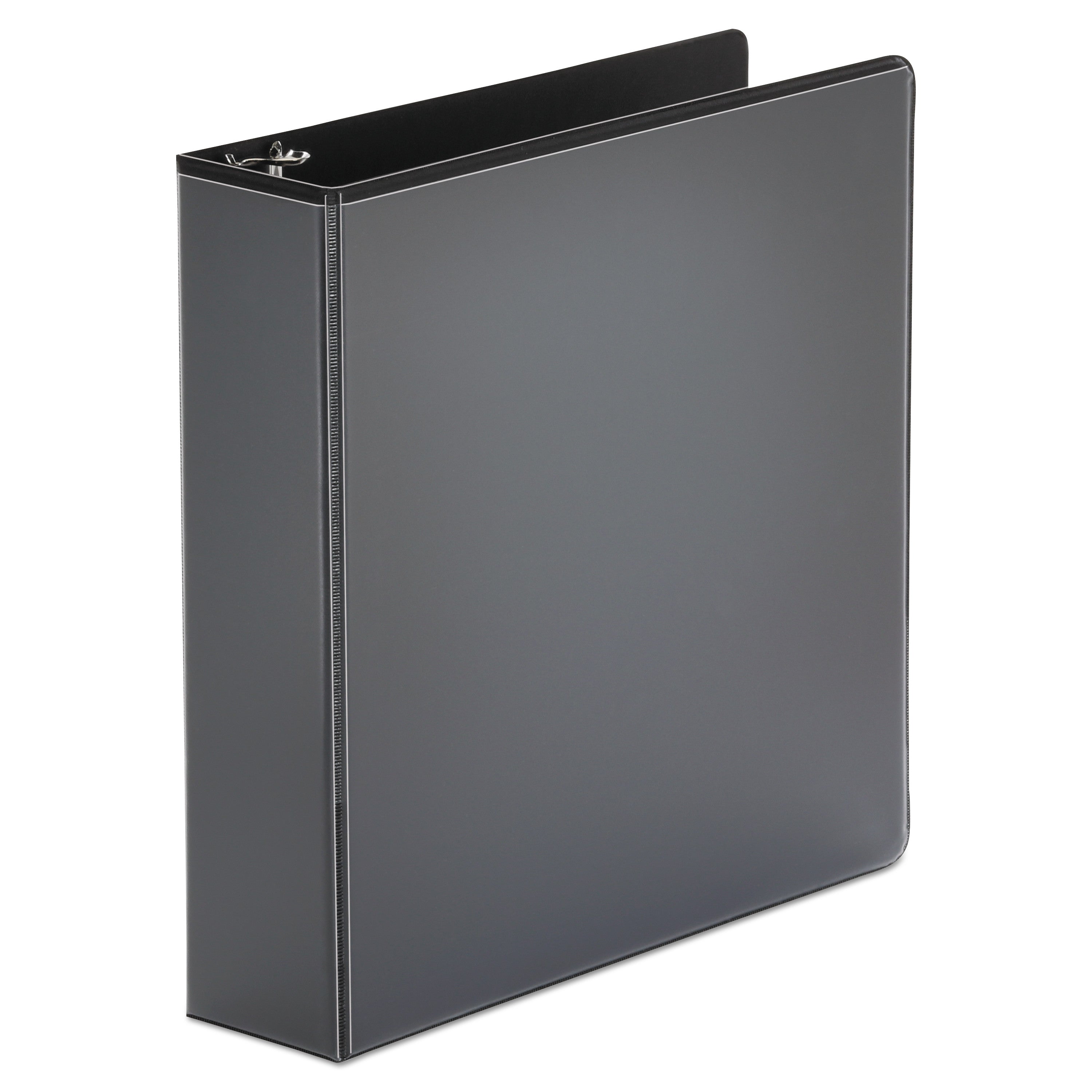 Economy Round Ring View Binder, 3 Rings, 2" Capacity, 11 x 8.5, Black - 